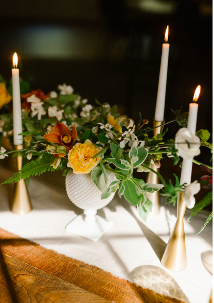 tall candles for wedding